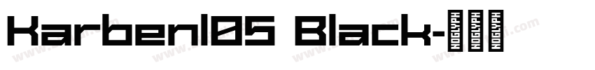 Karbenl05 Black字体转换